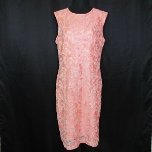 salmon cocktail dress