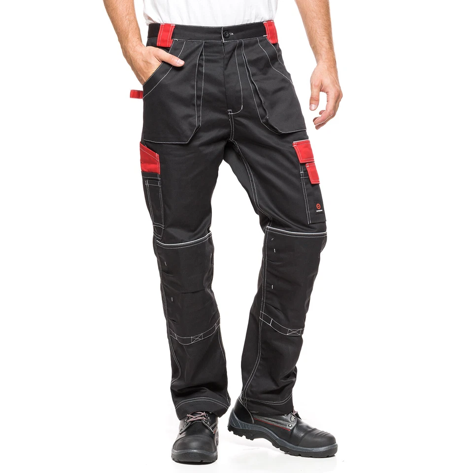 Pantalon homme Avacore HELIOS pantalon noir-rouge - Photo 1/4