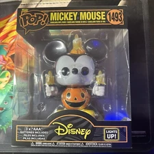 Funko POP! Disney Mickey Mouse Halloween Pumpkin Light-Up Super Figure #1493