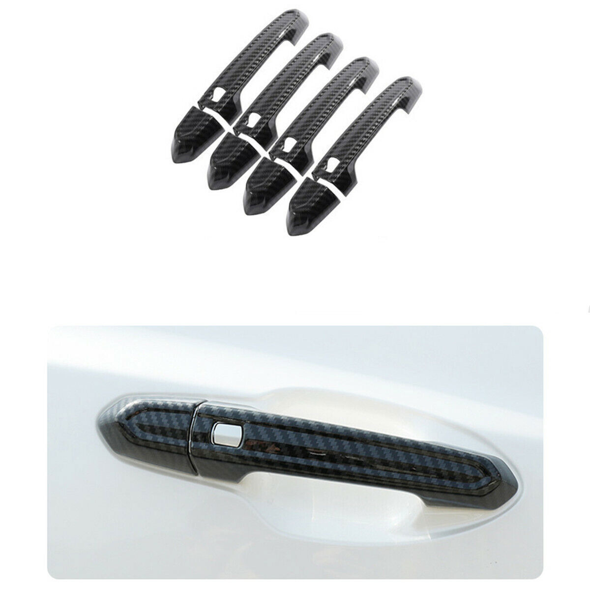 Carbon Fiber Door Handle Cover Trim ABS for Cadillac ATS XTS CT6 XT4 XT5 XT6