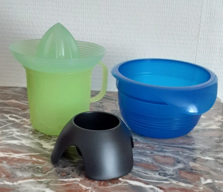 Lot Tupperware Bascule Vert – 2 Boîtes Conservation 1,9L Et 0,25L Neuves