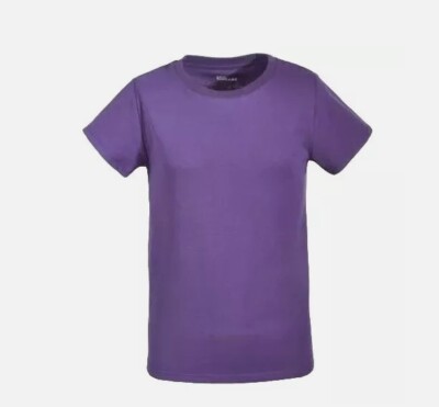 EPIC THREADS Girls Basic Crewneck Solid Short Sleeve Tee Dark Berry NWT