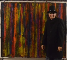 Richter Gerhard style￼ Professional￼ Canvas￼ painting￼72”X 60”Abstract,Modern 6