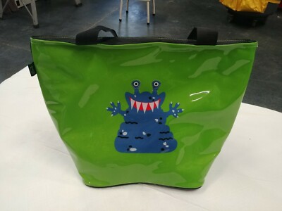 Big Lots Green Insulated Tote Beach Bag Cooler 17 x 13 x