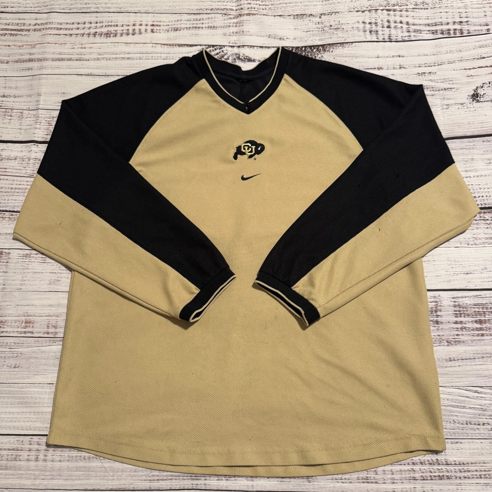 Vintage 90s Nike Center Swoosh Colorado Buffaloes CU Shirt Men's Size XL