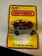 NOS Vintage 1980 Lesney Matchbox No. 39 Rolls Royce Silver Cloud Shadow - Silver