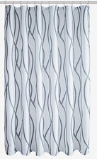 Extra Long Textured Fabric Shower Curtain 72 Inch Width by 84 Inch L