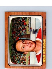 VINTAGE HOCKEY CARD TOPPS 1966 MONTREAL CANADIENS JEAN BELIVEAU NO863