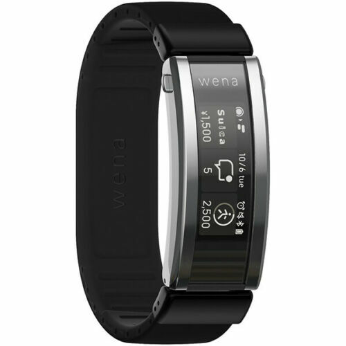 SONY wena Smart Watch 3 WNW-A21A/B Black Rubber Band IOS Android Alexa  Bluetooth | eBay