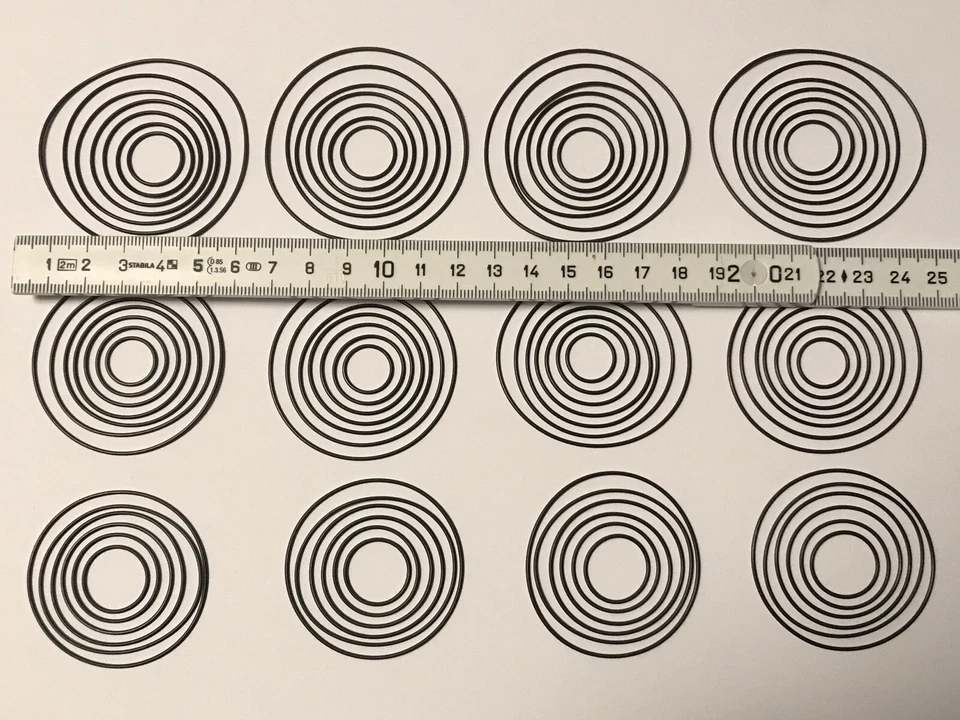 80 x MINI Rundriemen-Sortiment für Tapedecks und CD-Player round rubber belt kit - Bild 4 von 4