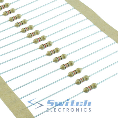 1/4W 0,25W Carbon Film Widerstand ±5% 1 Ohm bis 1K Ohm