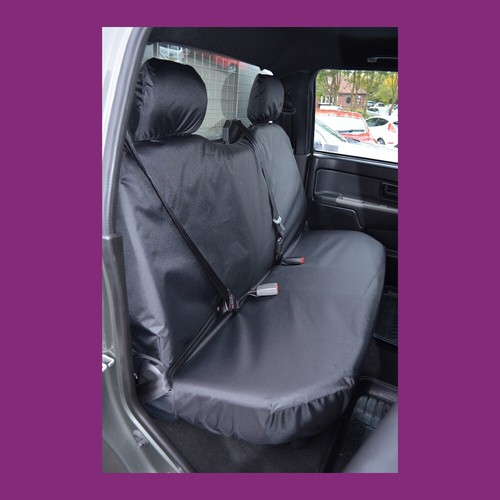 Funda de asiento trasero Great Wall Steed 2012+ negra impermeable a medida hecha en el Reino Unido - Imagen 1 de 2