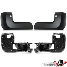 Rear Bumper End Cap + Bumper outer Extension Insert Bracket Set For 16-23 Tacoma