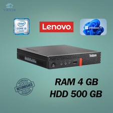 PC DE BUREAU LENOVO M910Q INTEL I5 RAM 4 Go HDD 500 Go WIN 11 PRO RECONDITIONNÉ