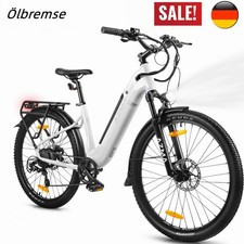 36V Motor Elektrofahrrad Tiefeinsteiger 27″ Mountainbike Damen Pedelec 500W 18AH