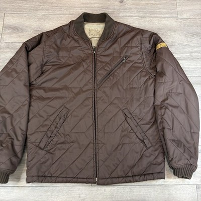 Volcom Workwear Collectable AUTOMATOR Brown Full Zip Jacket Sz M Skateboarding