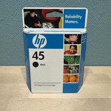 HP 51645A 45 Ink Printer Cartridge Black New Factory Sealed Expired 2009