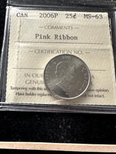 2006P ICCS Graded Canadian ¢25 Cent**MS-63** Cert# XVC 488