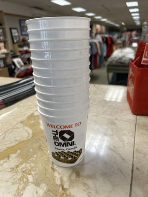New old Stock. Plastic Beverage Souvenir Cup/s 90 s Omni Coliseum Atlanta Ga