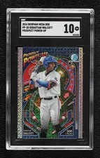 2024 Bowman Mega Box Chrome Prospect Power-Up Sebastian Walcott SGC 10 GEM 1k9t