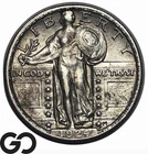 1924 Standing Liberty Quarter, Better Date, Choice AU++