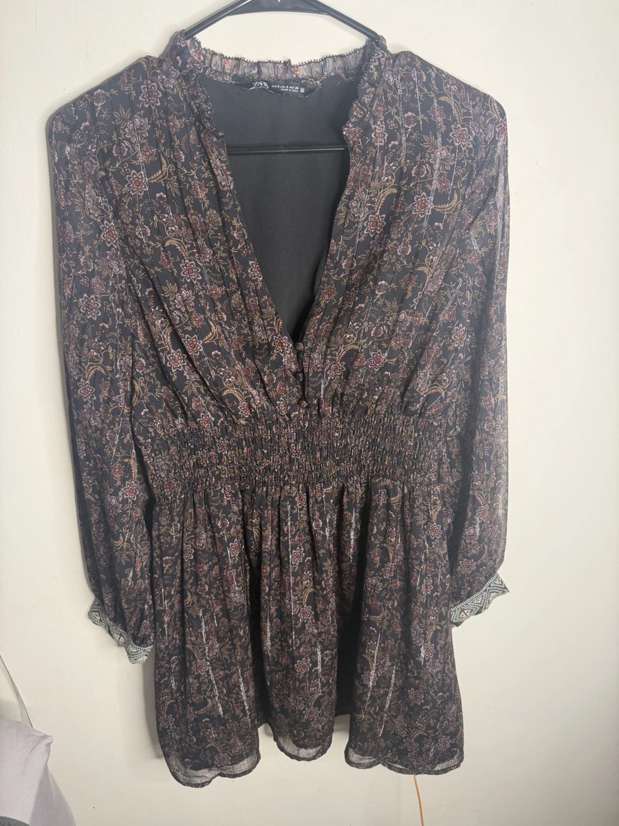 Zara Long Sleeve Floral Dresses for Women for sale | eBay