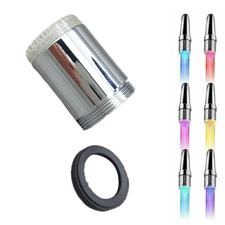 Change Automatically LED Faucet Head Glow Water Saving Stream Light Faucet Aerat