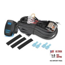Light Bar Wiring Harness w/ 5 Pin Rocker Switch 300W 12V 30A Fuse 40A 2 Lead