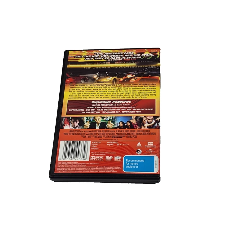 The Fast And The Furious Tokyo Drift  (DVD, 2006) Collectors Steel-book Tin - Image 4 of 4