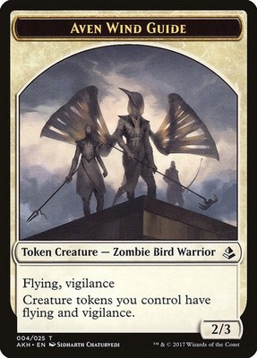Aven Wind Guide Token #4 (NM) Amonkhet (AKH) MTG