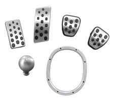 1994-2004 Mustang GT Mach 1 Bullitt 5 Speed Pedals, Shifter Ring & Shift Knob