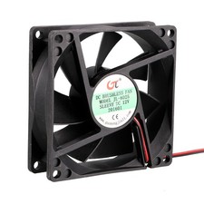 80mm x 80mm x 25mm 12VDC Cooling Fan Long Life Sleeve Bearing Computer Case Fan