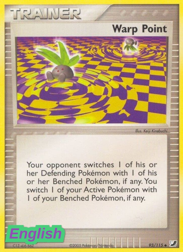 Pokemon- Warp Point [UF - 93/115] EX Unseen Forces NM Uncommon