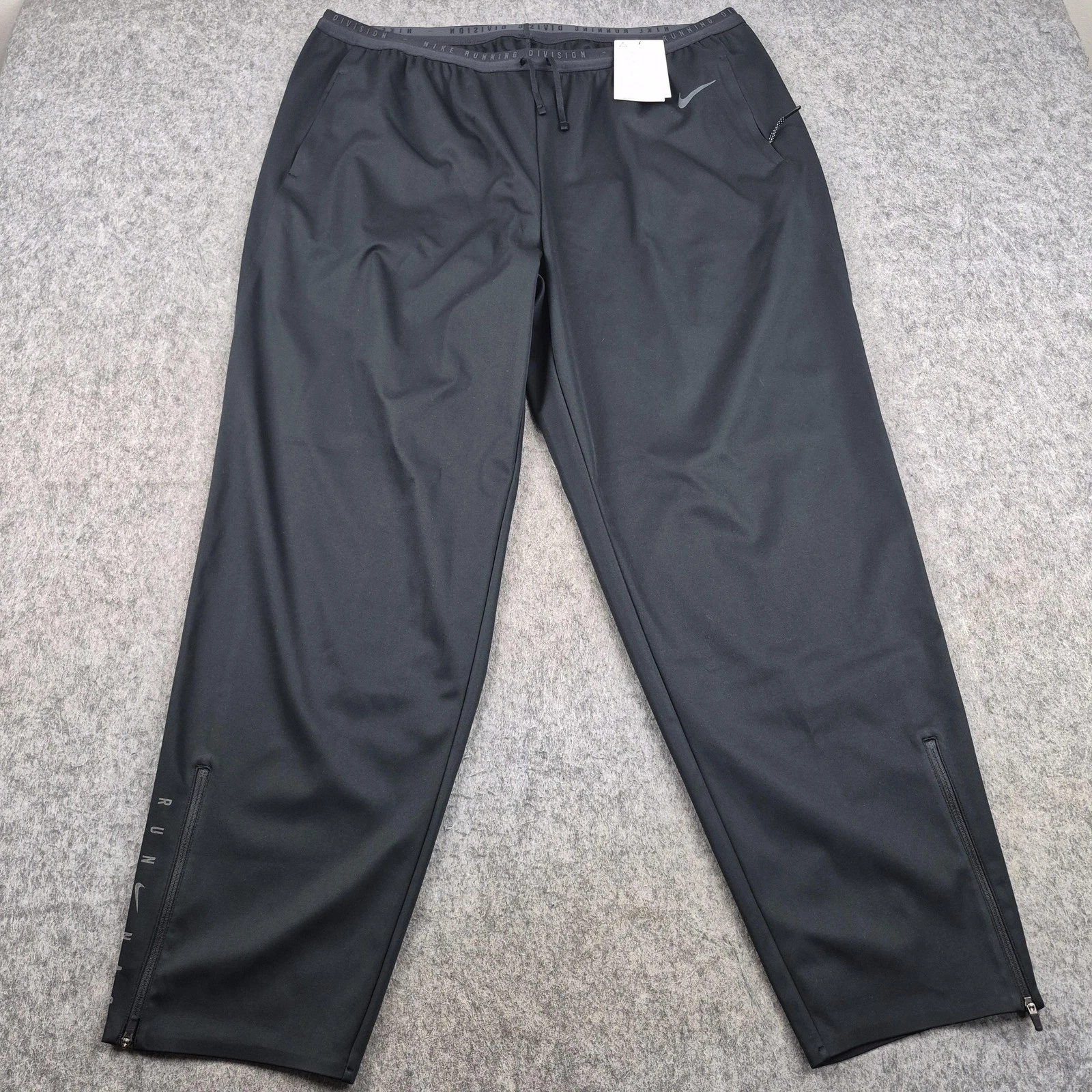 Nike Tracksuit Bottoms Womens 2XL Black Storm-FIT Run Division Running Pants NWT