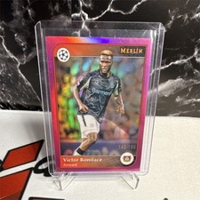 Topps 2024 Merlin UEFA Club Competitions Victor Boniface Pink Refractor #122/199