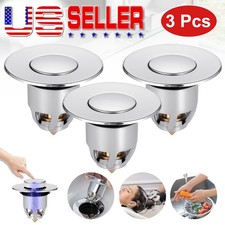 3 X Universal Sink Plug Bathroom Stopper Pop Filter Wash Basin Core Bounce Drain