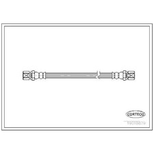 2x Bremsschlauch hinten für Opel Corsa A S83 B S93 C X01 Kadett E T85 | 2401410