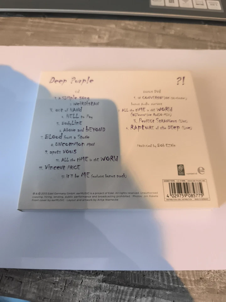 Deep Purple - Now What ?! - CD & DVD Digipak - Bild 2 von 2