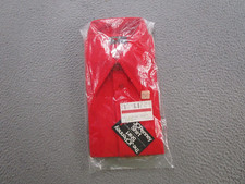 VTG 80s JCPenney Towncraft No Iron Tapered Twill Red LS Button Shirt Size L NEW