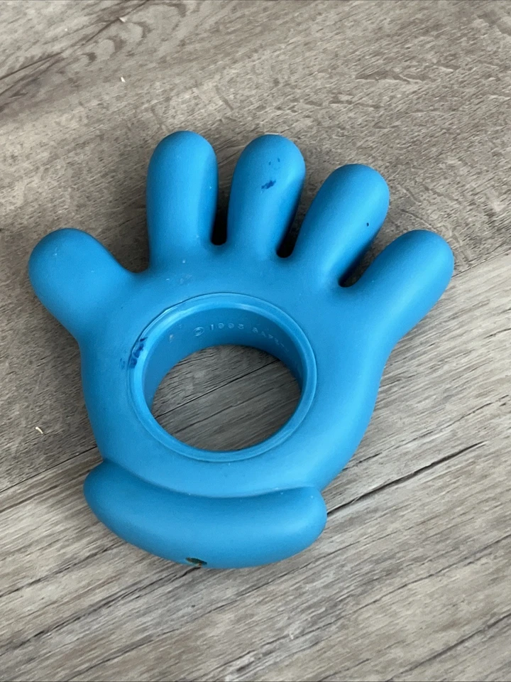 Safety 1st Blue  “Fingers”  Hand  Teether Teething Baby Toy 90s Safety First HTF - Image 2 of 4