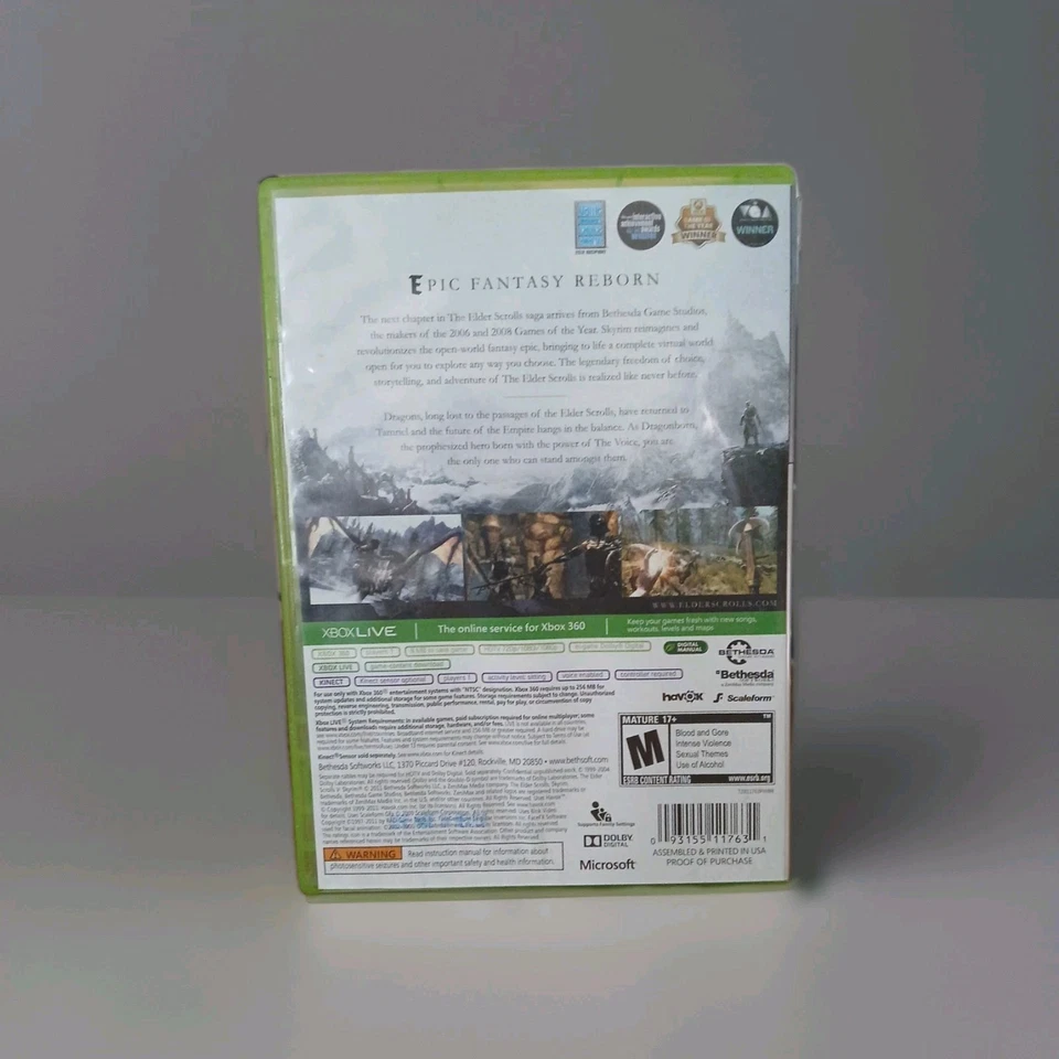 The Elder Scrolls V: Skyrim CID Xbox 360 Tested and Working - Image 3 of 4