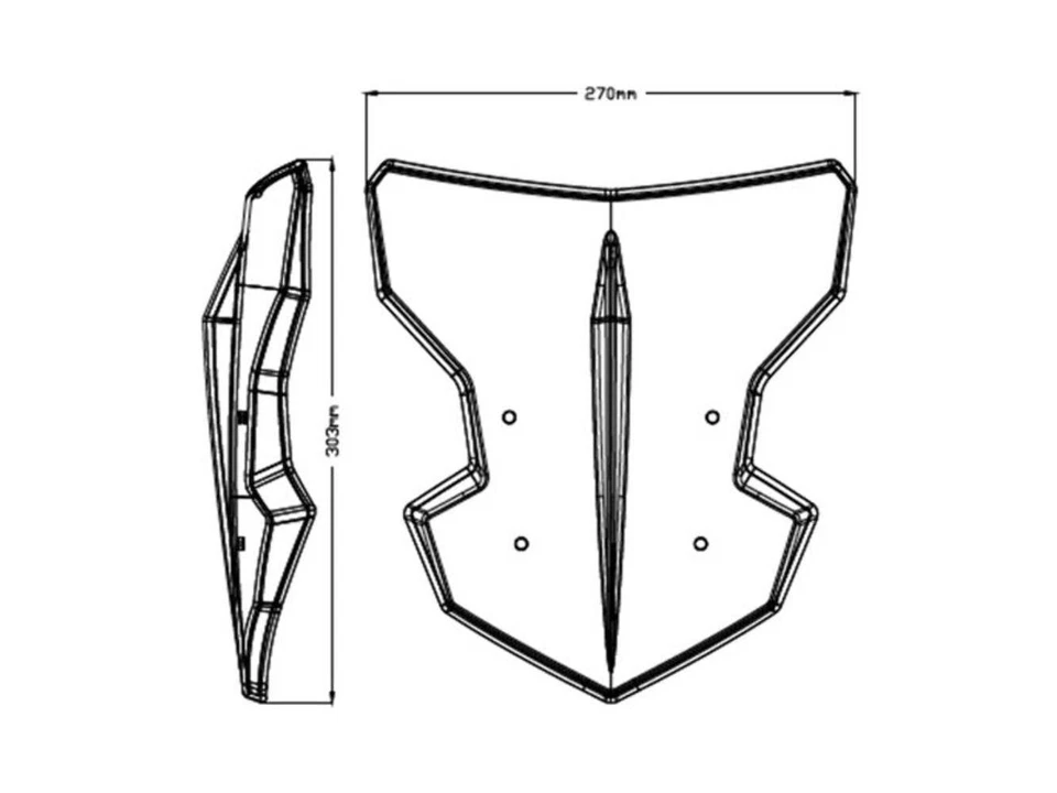 Parabrisas Puig Flanker Pantalla Transparente para Ducati Hypermotard 796 (10-13) Foto 2 de 4