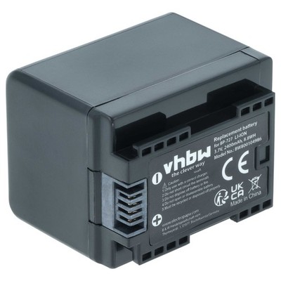 Akku für Canon Legria HF R77 HF R86 HF R806 HF R78 HF R88 HF R76 2400mAh 3,6V