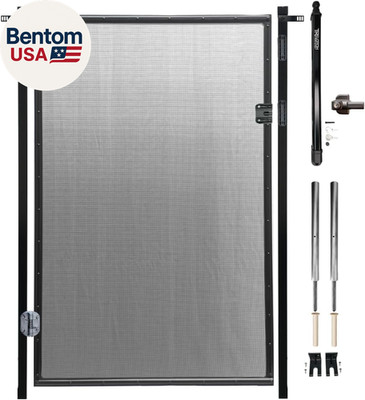Pool Fence Gate Kit : 5-Foot Black, Self-Closing, Lockable & Ready to Install, C