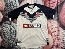 Mens England Rugby League Shirt Large 2021 Oxen Home Jersey Word Cup L Betfred 