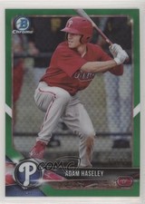 2018 Bowman Draft Chrome Green Refractor 34/99 Adam Haseley #BDC-81 0c6