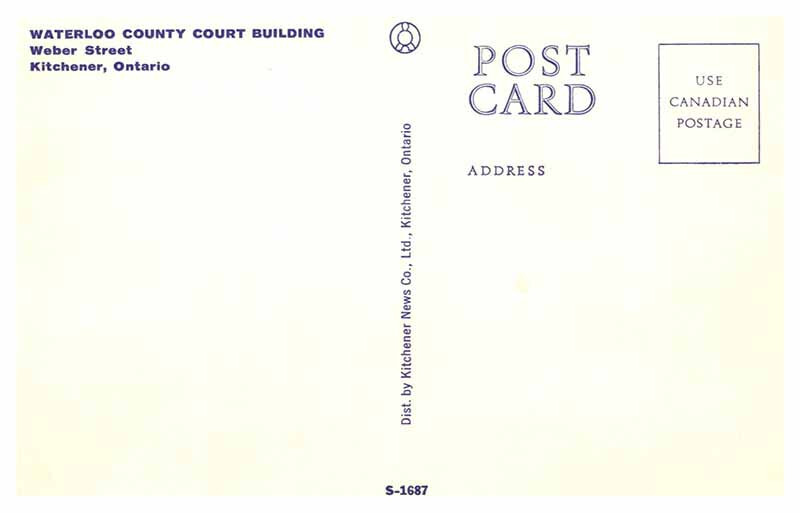 Postcard COURT HOUSE SCENE Kitchener Ohio OH 10/19 AS5304 eBay