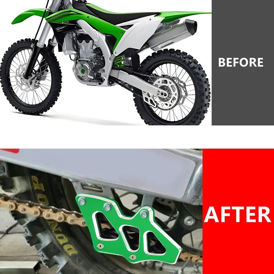 US CNC green Chain Guard Guide Cover For KAWASAKI KX250 KX 250X 250F 2009-2025 — 第 2/4 张图片