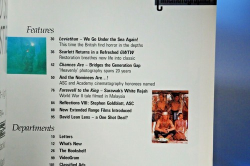 American Cinematographer - April 1989 - Bridging the Generation Gap - Chance Are - Picture 4 of 4