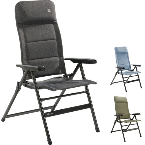 TRAVELLIFE Campingstuhl Lago Comfort Liege Stuhl Klappstuhl Verstellbar 120 kg